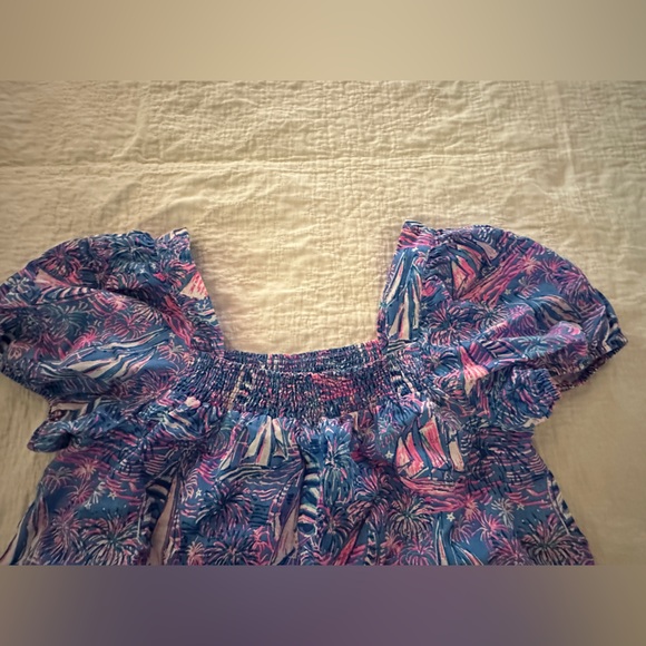 Lilly Pulitzer Pink and Blue Sailboat Blouse - Picture 2 of 4